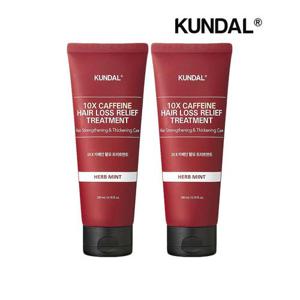 [쿤달]쿤달 카페인 탈모 트리트먼트 허브민트 200ml x2개
