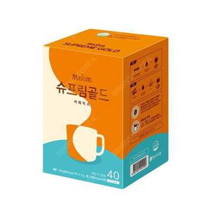 동서 맥심 슈프림골드 커피 40T 일회용 믹스커피 라떼크림