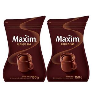 동서 맥심 아라비카 100 리필커피 150g 2개/블랙 알커피