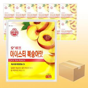 오뚜기 오쉐프 아이스티 복숭아맛 1kg x 12개입 자판기용