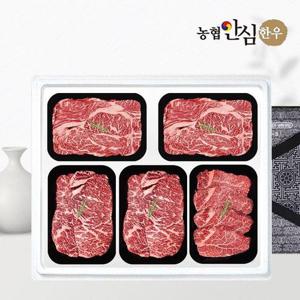 갤러리아_[농협안심한우] 1등급 한우 선물세트 구이2호 2kg (등/등/채/채/