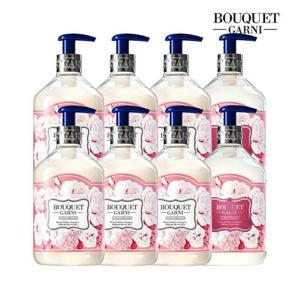 [부케가르니][부케가르니] 부케가르니 딥 퍼퓸 체리블라썸향 500ml 샴푸 x6개+트리트먼트 x2개