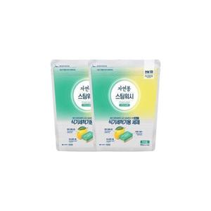자연퐁 식기세척기 세제 타블렛 레몬향 55P 2개