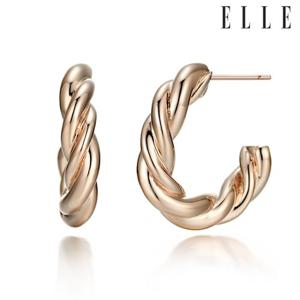 [엘르주얼리] 꼬임 14K 볼드 귀걸이 (gold pin) ELGPEE232