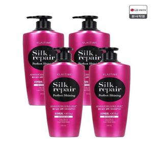 [엘라스틴]엘라스틴 실크리페어 샤이닝 골드 샴푸 550ML x 4개