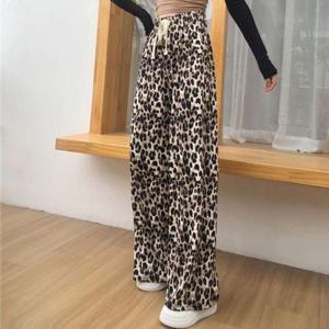 릴렉스 와이드핏 레오파드 프린팅 쿨 팬츠 MFNC-03002