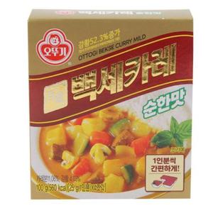 오뚜기 백세카레 고형 순한맛 100G