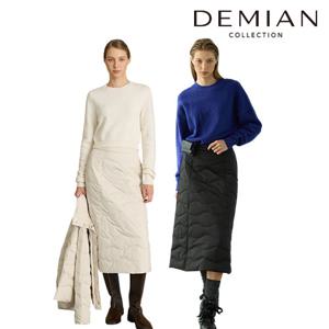 [데미안(DEMIAN)] 26FW 컨투어 웨이브 퀼팅 덕다운 스커트 1종