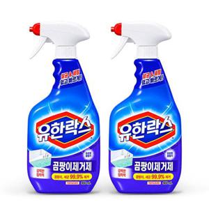 유한락스 곰팡이제거제 은은한 꽃향기 900ml 2개
