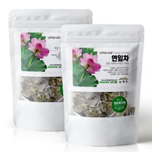 [늘해찬] 볶은 국산 연잎차 50티백 x 2개