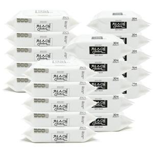 청소앤 도톰한 물걸레청소포 300매 + 정전기청소포 300매 대용량
