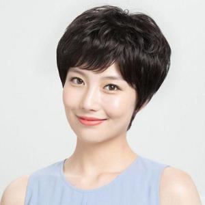 [에이치플러스몰]인모 볼륨 숏컷 통가발 여성커트가발 블랙