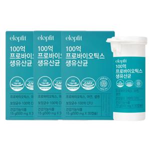 [이롭핏] 100억 유산균 프로바이오틱스 30캡슐X3병 (3개월분)