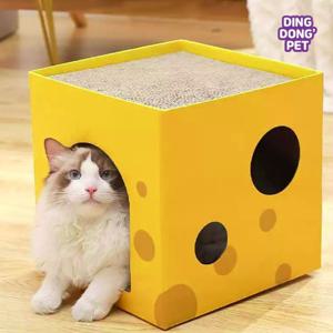 딩동펫 고양이 사각치즈 스크래쳐 하우스 대형