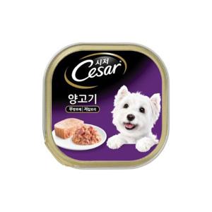 시저 양고기 100gX24개/애견간식/애견캔