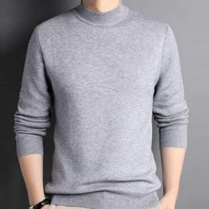 남성니트티 남성 얇은 반목 가을 겨울 간절기 폴라 니트 스웨터  HWFG19YK