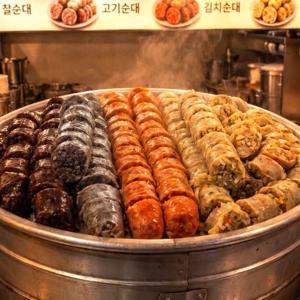 가마솥 순대트럭 모듬 4종 순대 (찰/고기/김치/두부) X 4팩