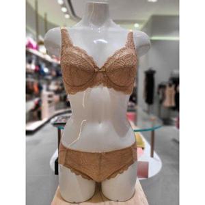 갤러리아_[바바라]와이드풀립레이스  브래지어 면레이스팬티 세트(ABR424