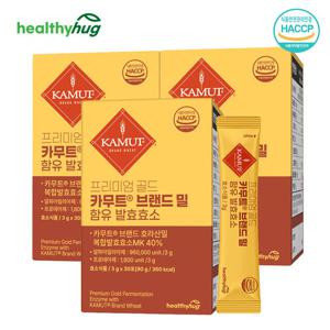 헬씨허그 프리미엄 골드 카무트 효소 브래드 밀 함유 발효효소 3개월분