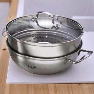 까사니 2단 스텐 찜기 찜솥 찜냄비 찜통 솥 30cm