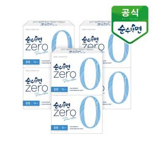 깨끗한나라 생리대 순수한면 제로 중형 16P 6개