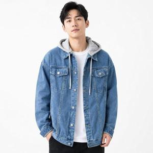 갤러리아_[모로엠] 남성 데님 청 후드 데일리 자켓 DMS-JKA-Q4226533