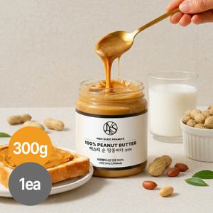 [야스티] 아르헨티나산 하이올레익 땅콩 100% 순 땅콩버터 크리미 300g x 1개