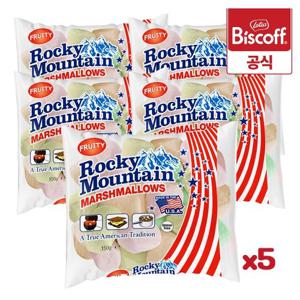 로투스 록키마운틴 마시멜로우 레귤러 과일향 150g x 5개 / 마시멜로 캠핑간식 캠핑음식 불멍 간식