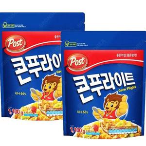 [포스트]포스트 콘푸라이트 1100g X 2개 대용량 씨리얼 과자 간식 (14089900)