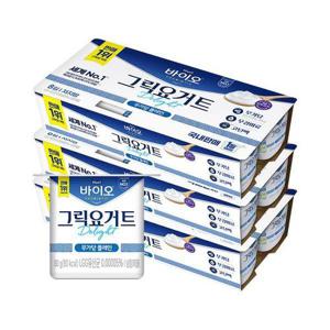 [매일유업]매일 바이오 그릭요거트 딜라이트 무가당 플레인 80g 24입