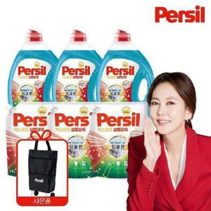 [헨켈]퍼실 26 NEW 엑스퍼트 삶음파워 맥스 2L x 3개+1.8L x 3개+접이식카트 (일반/드럼 겸용)