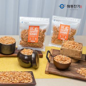 [해동찬가] 국내산 건보리새우 100g x 6봉(총 600g)