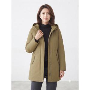 [크로커다일레이디]탈부착 후드 안사시 야상패딩 카키 CLCWPD206