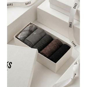 갤러리아_DCSS6F301G2 [선물포장/쇼핑백]닥스 클래식 남성 장목 양말 세트
