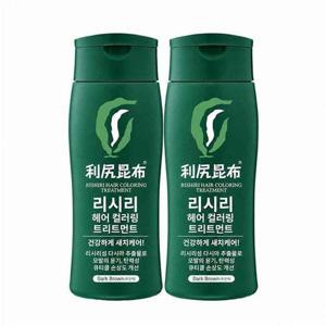 리시리 헤어 컬러링 트리트먼트 200g x 2 - 흑갈색