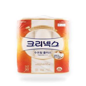 크리넥스 수프림플러스 롤화장지 3겹 40M X 30롤 코 스트코