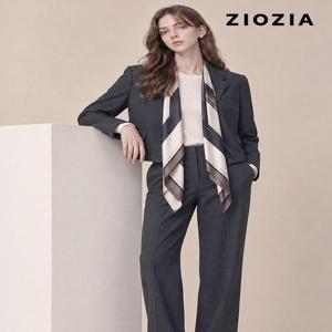 [지오지아(우먼)][ZIOZIA W] 여성 테일러 차콜그레이 셋업 수트 (AFE4KG2601_AFE4PP2601_CGR)