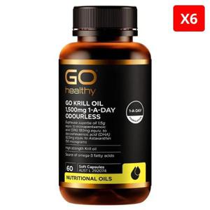 고헬씨 크릴 오일 1500mg 60캡슐 X6개