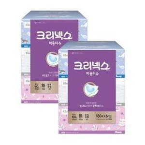 크리넥스 클래식 무향 각티슈 180매x6입
