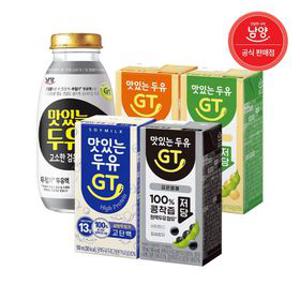 [딜크릿]맛있는두유GT 190ml 48팩 담백/달콤/고단백/검은콩*깨(30병) 골라담기