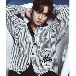 [리버클래시][이준호 PICK][26SS] LMS51705 블랙 멀티 스트라이프 조직 가디건