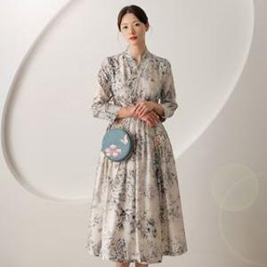 (~XXL까지) 서린 생활한복 철릭 랩 원피스 봄 가을 단독디자인 롱원피스 명절 상견례 스페셜룩 빅사이즈