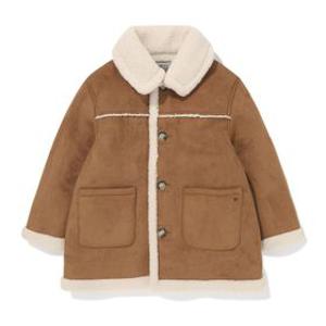 카멜 베이지무스탕 코트BZ61CT01CM