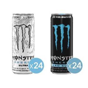 (본사직영) 몬스터 에너지 울트라 355ml 24캔+몬스터 에너지 제로슈거 355ml 24캔_분리배송