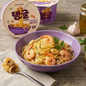 [삼양] [100g x 총16컵] 탱글 갈릭쉬림프 파스타 (소비기한: 2026년 10월 21일까지)
