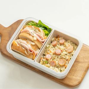 직장인 도시락통 수저포크세트 소풍 도시락 피크닉 런치박스 다이어트 밀프랩 용기 2칸
