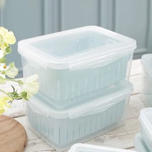 채반용기 물빠짐 바구니 야채,과일 밀폐용기 4000ml