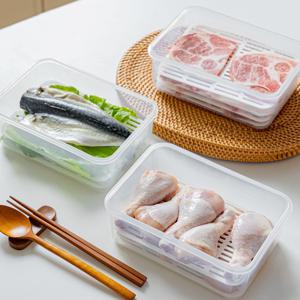삼겹 목살 생선 고기 스테이크 보관 통 트레이 밀폐용기 2L