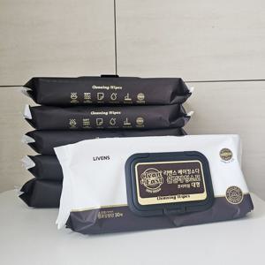 NEW! 국내생산 파워클린 베이킹소다 엠보형 캡형 물걸레청소포 30매x6팩/10팩