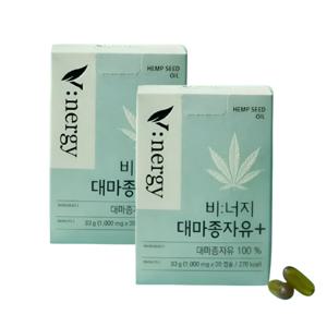 휴럼 비너지 대마종자유 플러스 1000mg x 30캡슐 2개